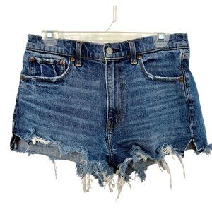 Abercrombie & Fitch Womens Mom High Rise Jean Denim Shorts Size 28/6